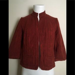 Coldwater Creek NWT Jacquard Open Front Jacket 14